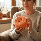 Einfarbiges gefachtes Garn "Mango" – Einfarbiges Garn von Chiemseegarn