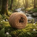 Einfarbiges gefachtes Garn "Mocca" – Einfarbiges Garn von Chiemseegarn