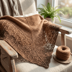 Einfarbiges gefachtes Garn "Mocca" – Einfarbiges Garn von Chiemseegarn