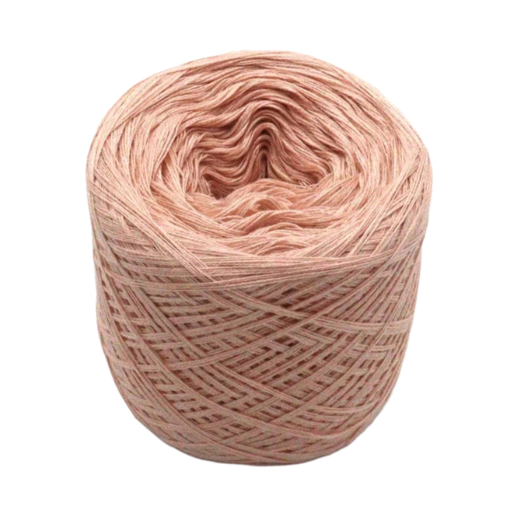 Einfarbiges gefachtes Garn "Peach" - Bobbel Wolle und Farbverlaufsgarn von Chiemseegarn