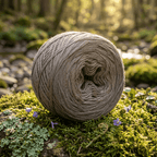 Einfarbiges gefachtes Garn "Schlamm" – Einfarbiges Garn von Chiemseegarn