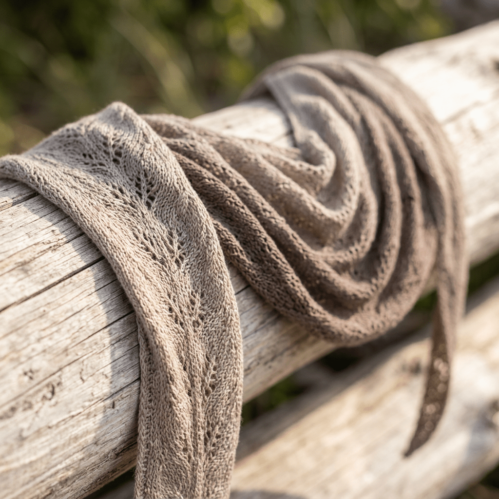 Einfarbiges gefachtes Garn "Schlamm" – Einfarbiges Garn von Chiemseegarn