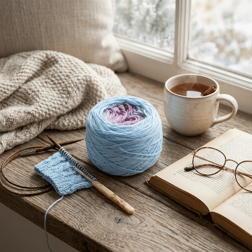 Eisblume – Farbverlaufsgarn von Chiemseegarn