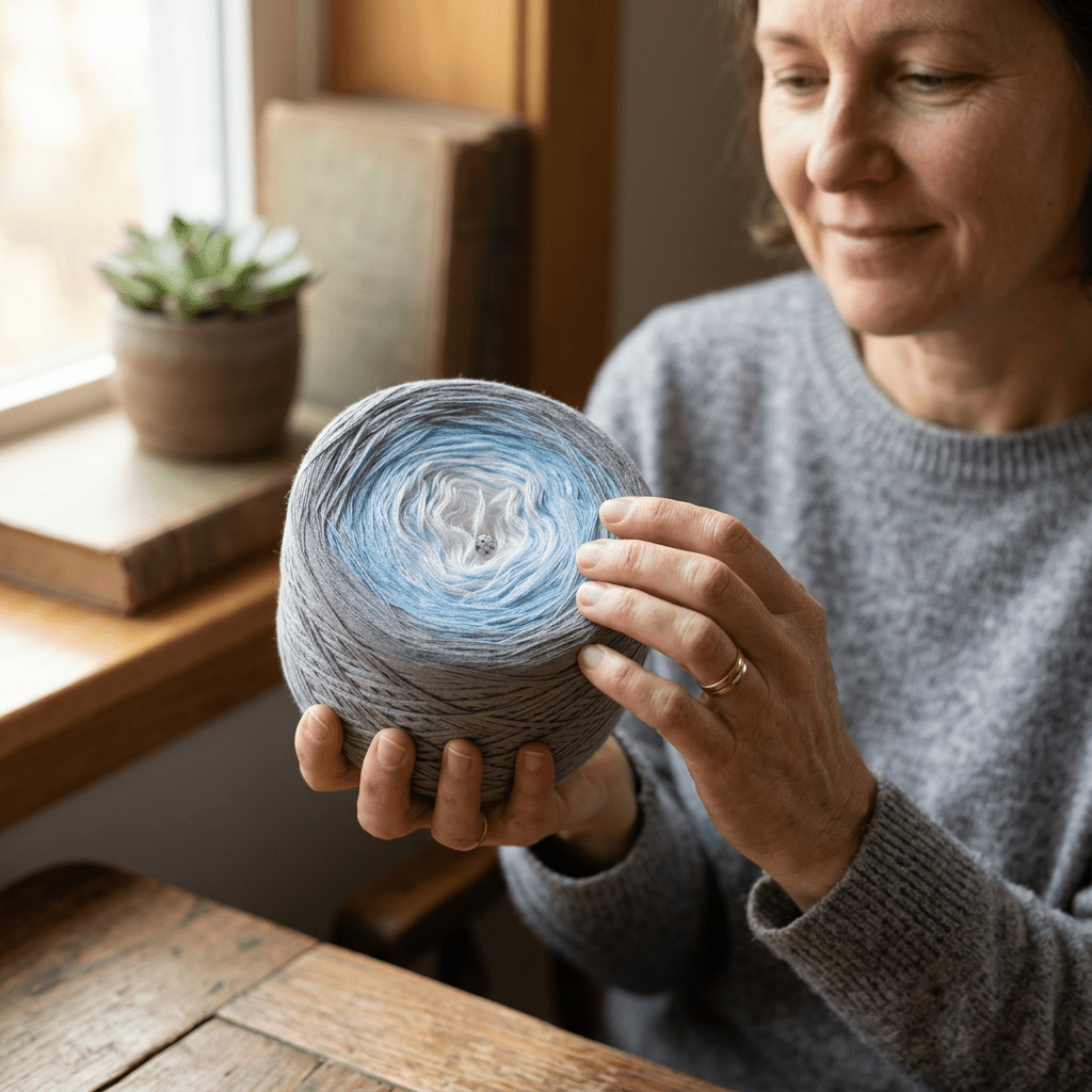 Eisprinzessin – Farbverlaufsgarn von Chiemseegarn