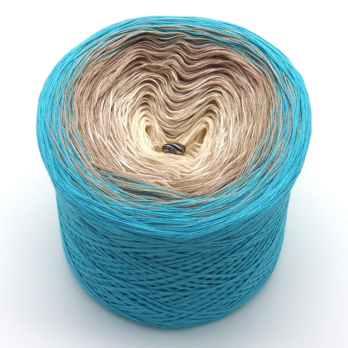 Entspannung am Strand - Bobbel Wolle und Farbverlaufsgarn von Chiemseegarn