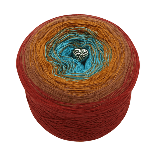 Farben Australiens - Bobbel Wolle und Farbverlaufsgarn von Chiemseegarn