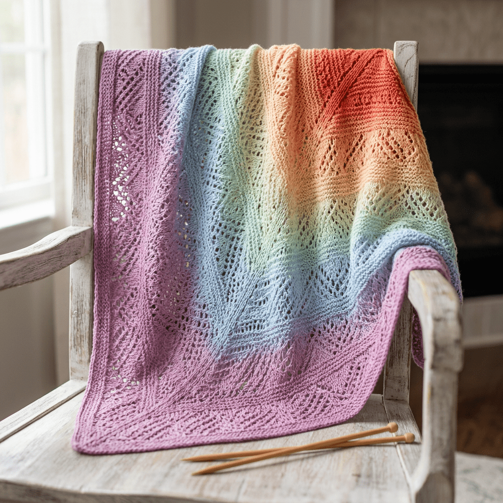 Farbverlaufsgarn Regenbogen (pastell) – Farbverlaufsgarn von Chiemseegarn