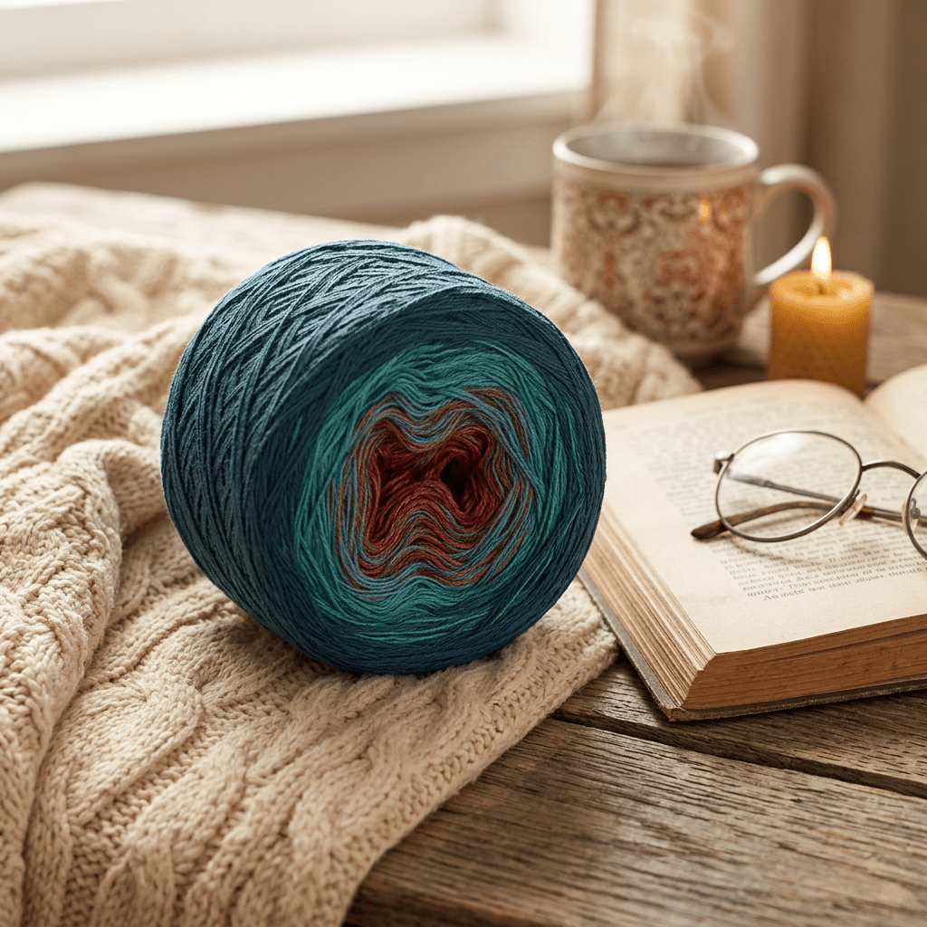 Frostrose – Farbverlaufsgarn von Chiemseegarn