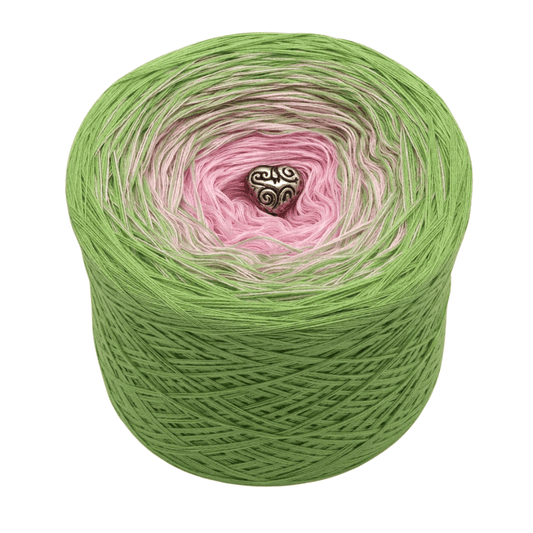 Frühlingslied - Bobbel Wolle und Farbverlaufsgarn von Chiemseegarn