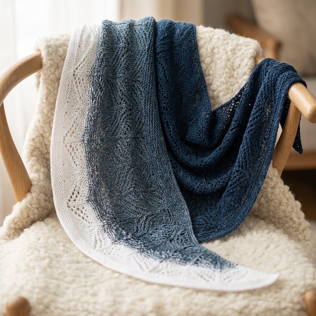 Gletscherwasser – Farbverlaufsgarn von Chiemseegarn