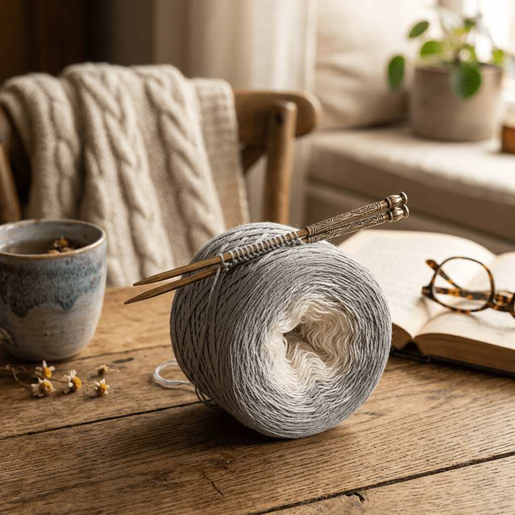 Grauer Quarz – Farbverlaufsgarn von Chiemseegarn