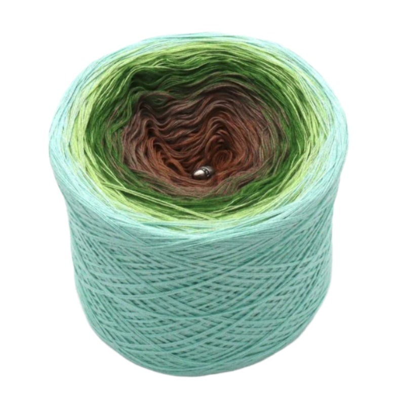 Green Flower - Bobbel Wolle und Farbverlaufsgarn von Chiemseegarn