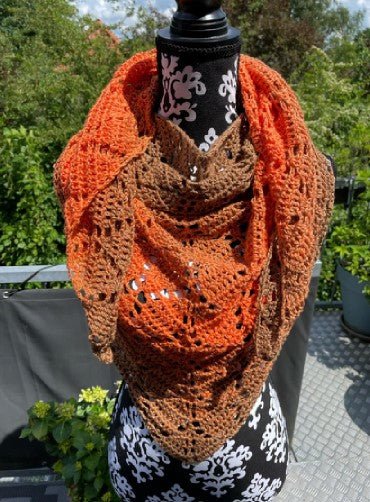 Häkelset "Leaves" - Bobbel Wolle und Farbverlaufsgarn von Chiemseegarn