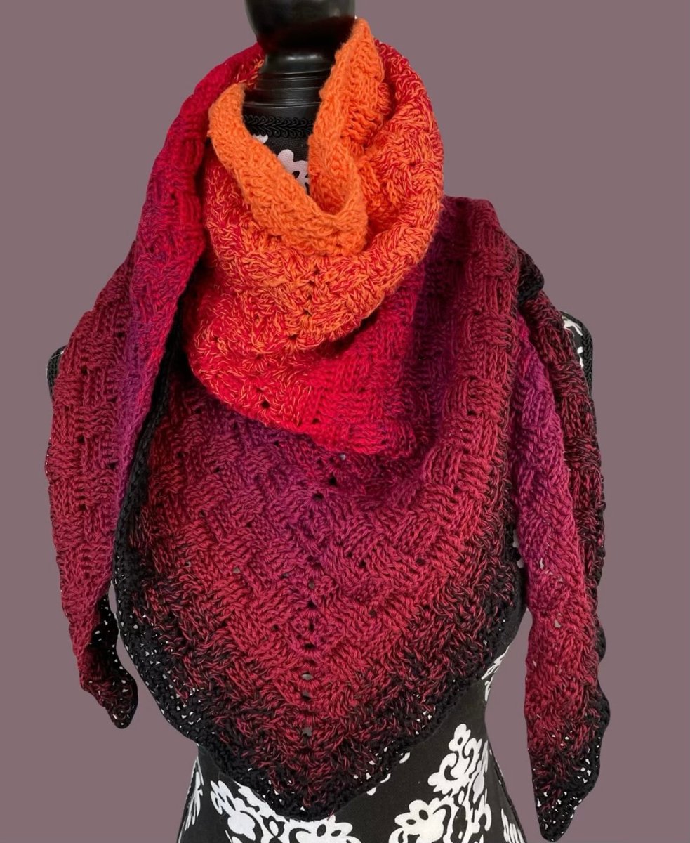 Häkelset "Over and Under" - Bobbel Wolle und Farbverlaufsgarn von Chiemseegarn