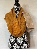 Häkelset "Schaltuch Muschelmuster" - Bobbel Wolle und Farbverlaufsgarn von Chiemseegarn