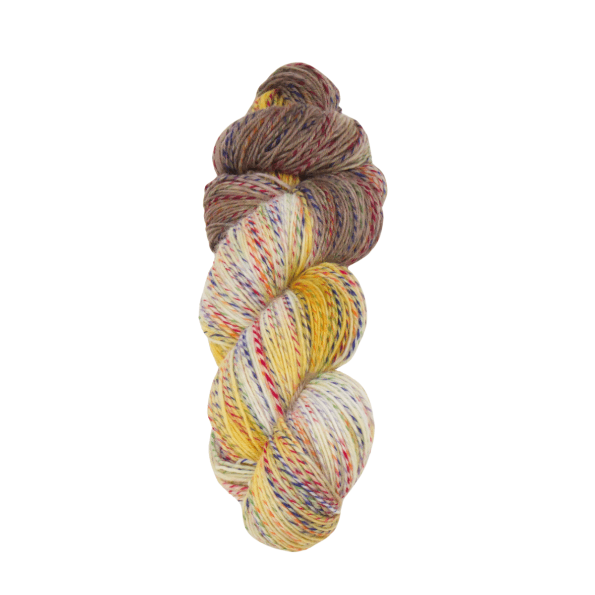Handgefärbte Sockenwolle Melange "Sunflower" - Bobbel Wolle und Farbverlaufsgarn von Chiemseegarn