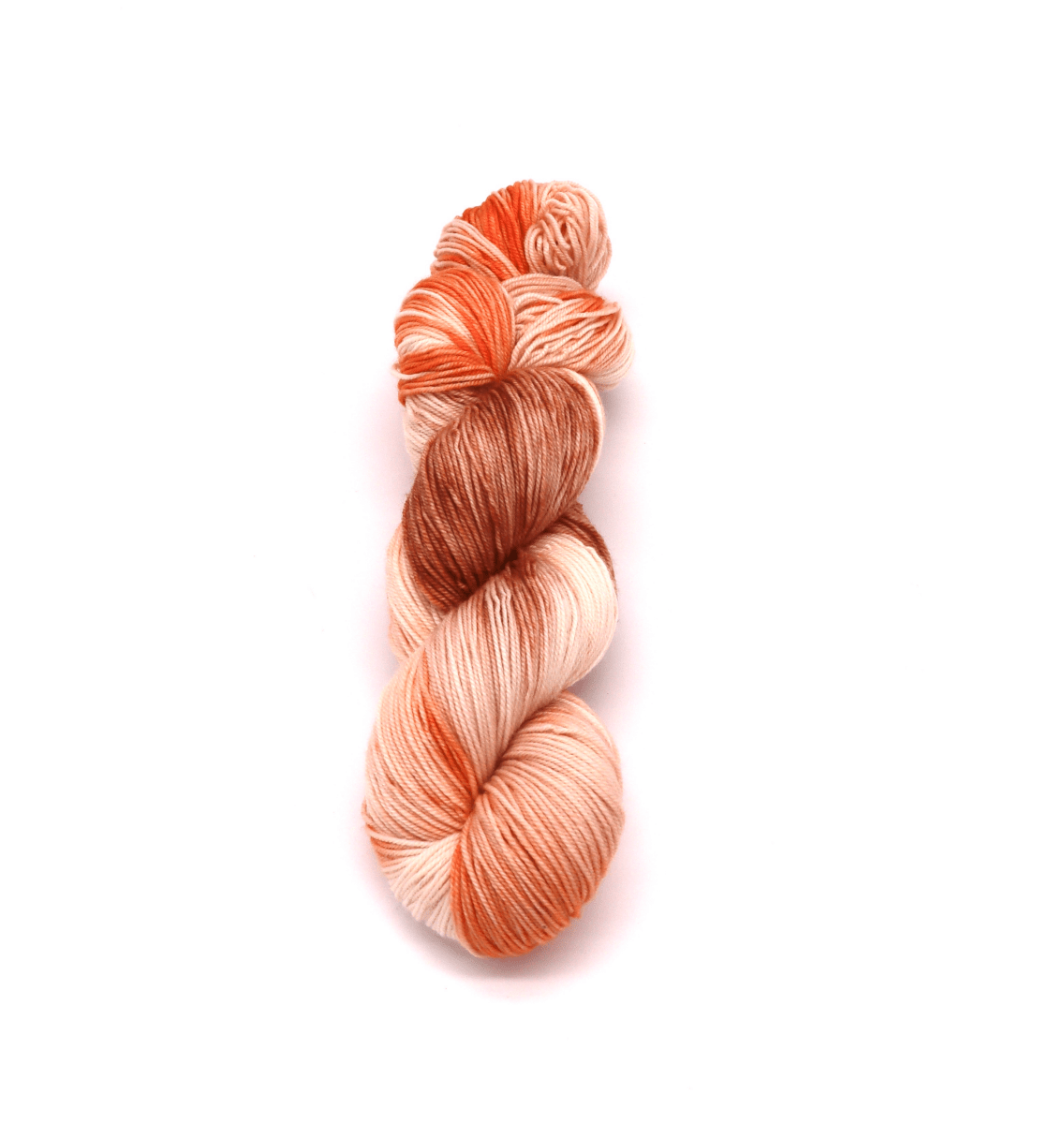 Handgefärbte Wolle aus Merino "Bernstein" - Bobbel Wolle und Farbverlaufsgarn von Chiemseegarn