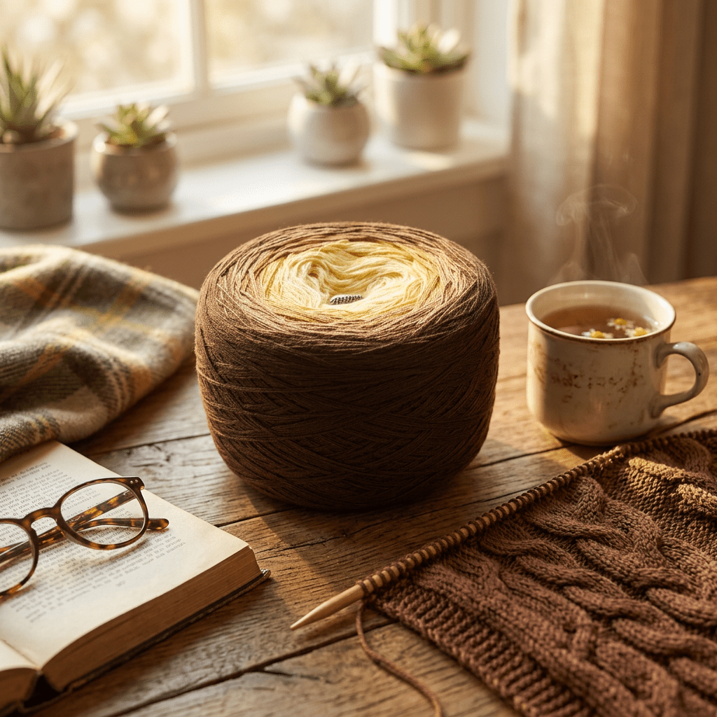 Herbstsonne – Farbverlaufsgarn von Chiemseegarn