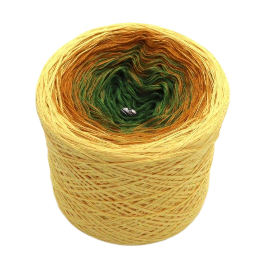 Herbstwald - Bobbel Wolle und Farbverlaufsgarn von Chiemseegarn