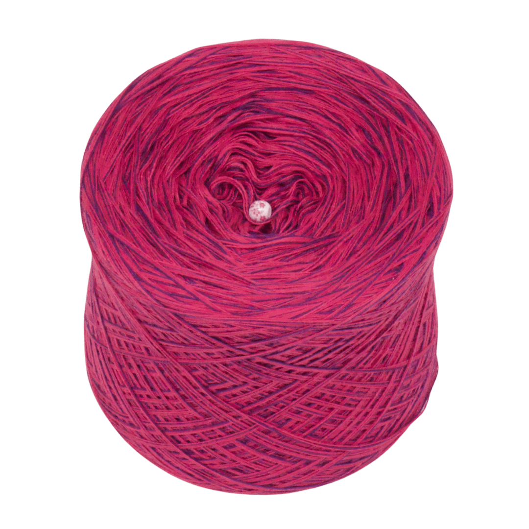 Himbeershake - Bobbel Wolle und Farbverlaufsgarn von Chiemseegarn