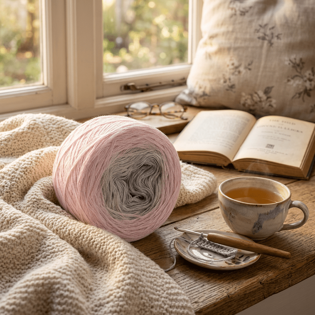 Hochzeitskleid – Farbverlaufsgarn von Chiemseegarn