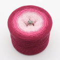 Farbverlaufsgarn Erdbeersorbet – Babyrosa Candy Himbeere
