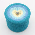 Farbverlaufsgarn Meeresbrise – Creme Libelle Aqua Capri Riviera