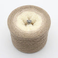 Farbverlaufsgarn Sandstrand – Creme Alabaster