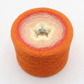 Farbverlaufsgarn Strandmuschel – Creme Peach Quarz Lachs Mango