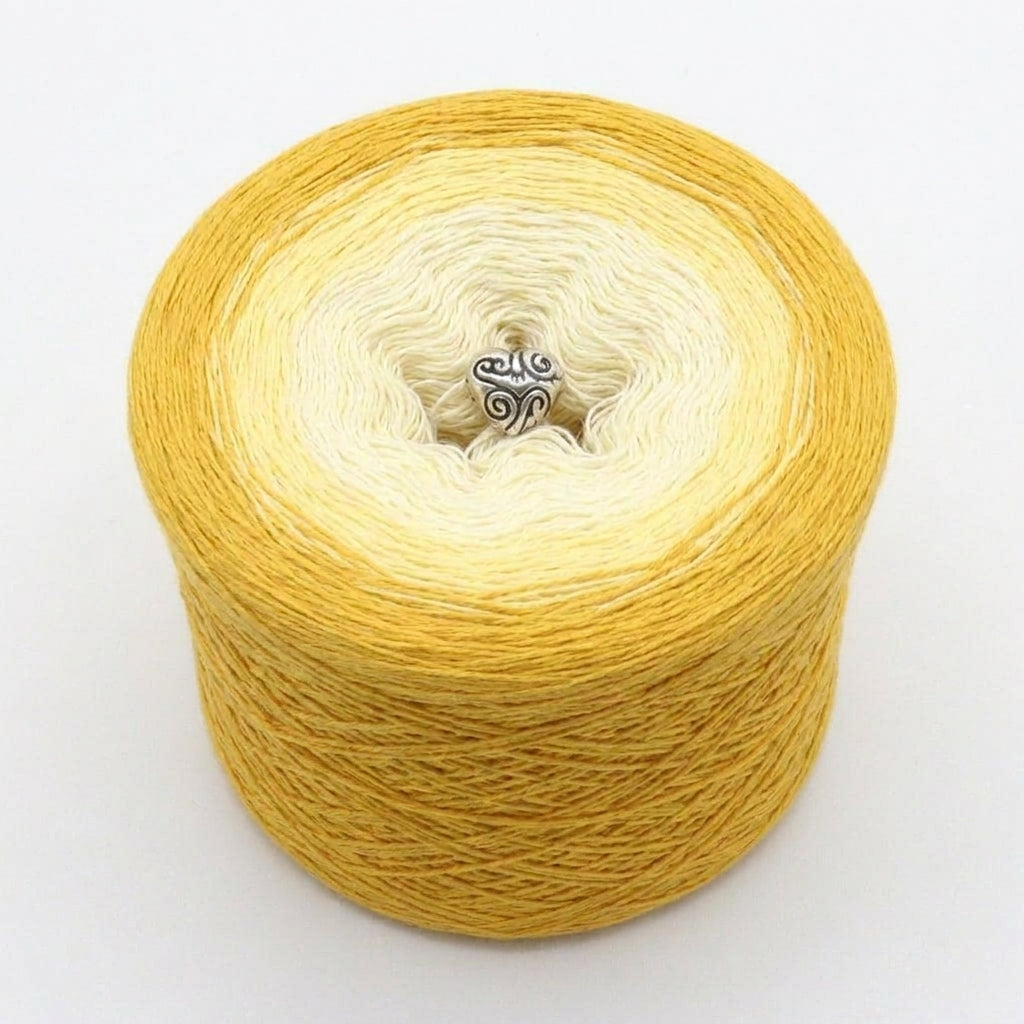 Farbverlaufsgarn Zitroneneis – Creme Vanille Gold