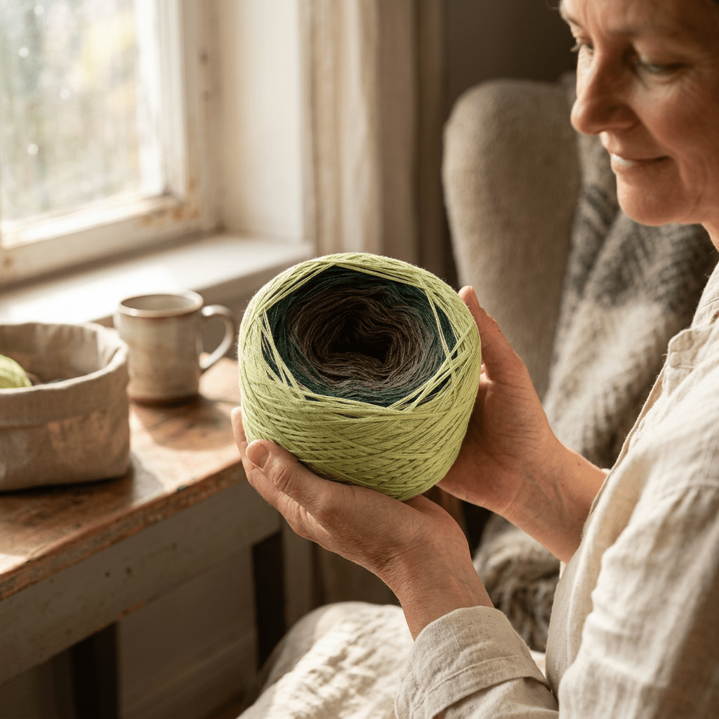 Islandmoos – Farbverlaufsgarn von Chiemseegarn