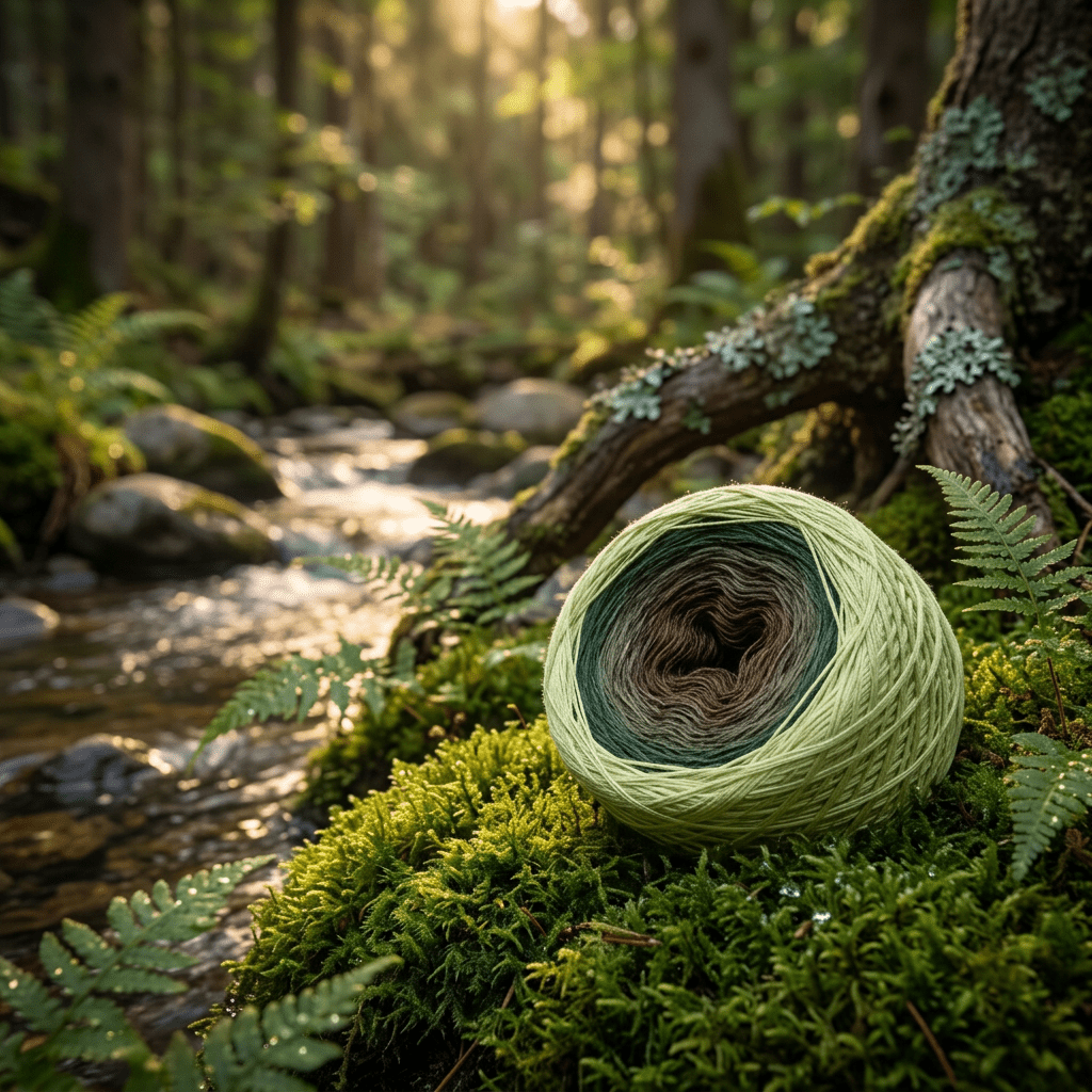 Islandmoos – Farbverlaufsgarn von Chiemseegarn