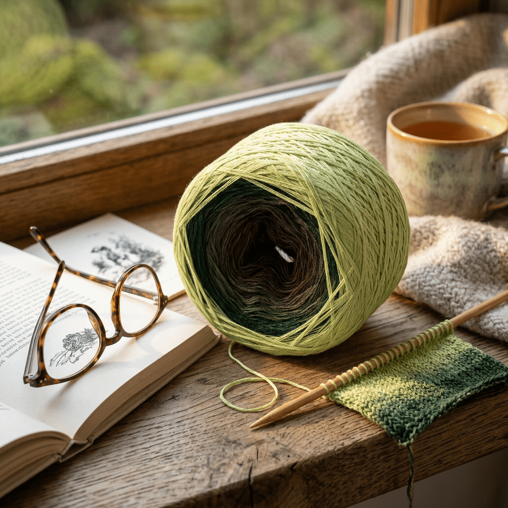 Islandmoos – Farbverlaufsgarn von Chiemseegarn