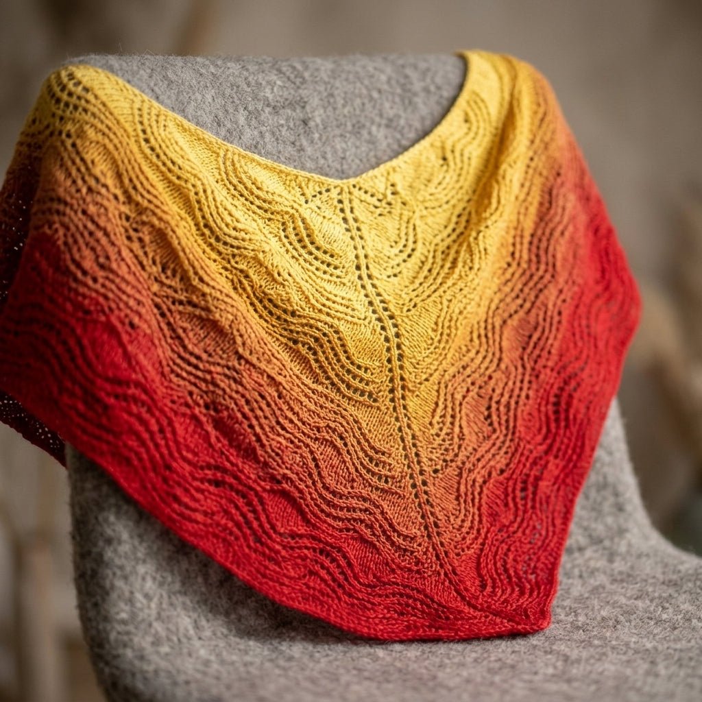 Japanische Sonne – Farbverlaufsgarn von Chiemseegarn