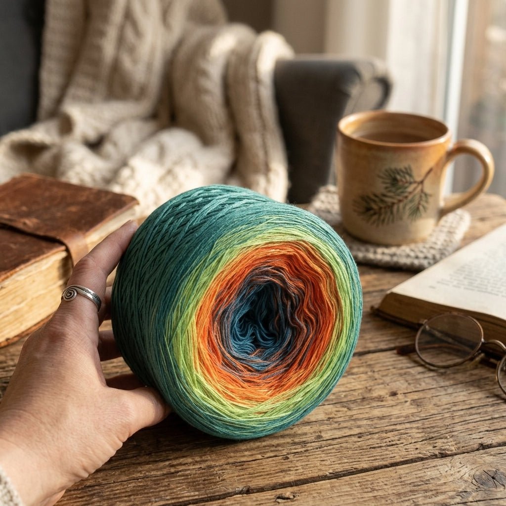 Kanadische Wildnis – Farbverlaufsgarn von Chiemseegarn