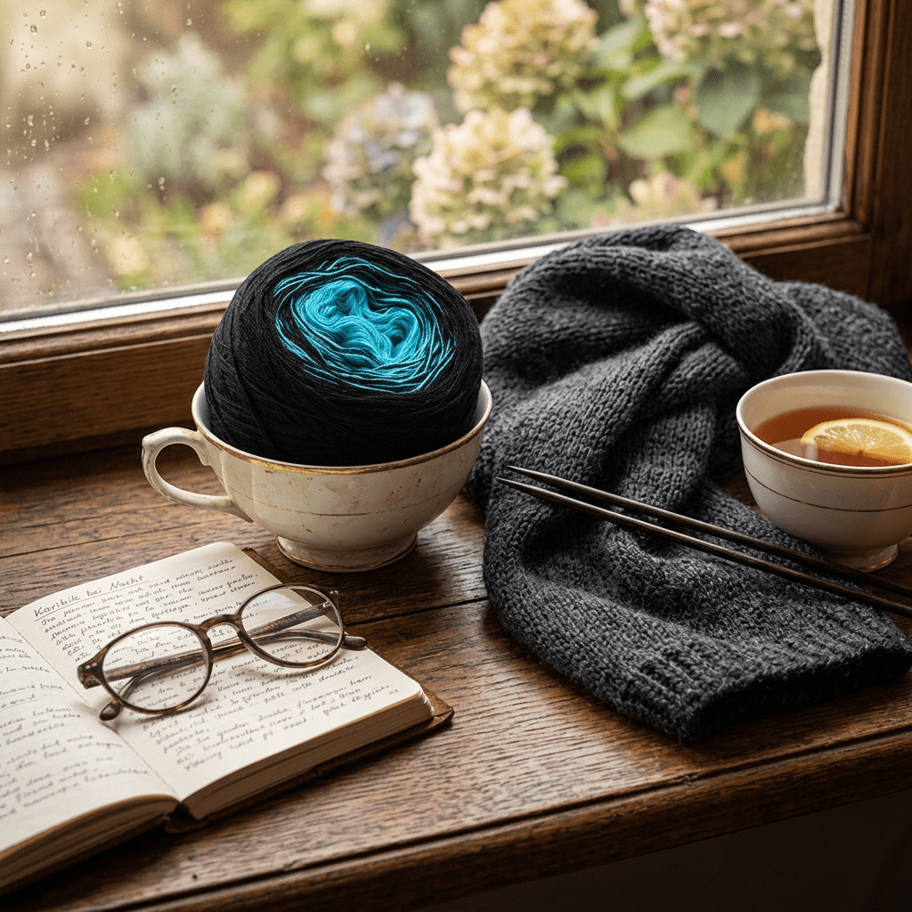 Karibik bei Nacht – Farbverlaufsgarn von Chiemseegarn