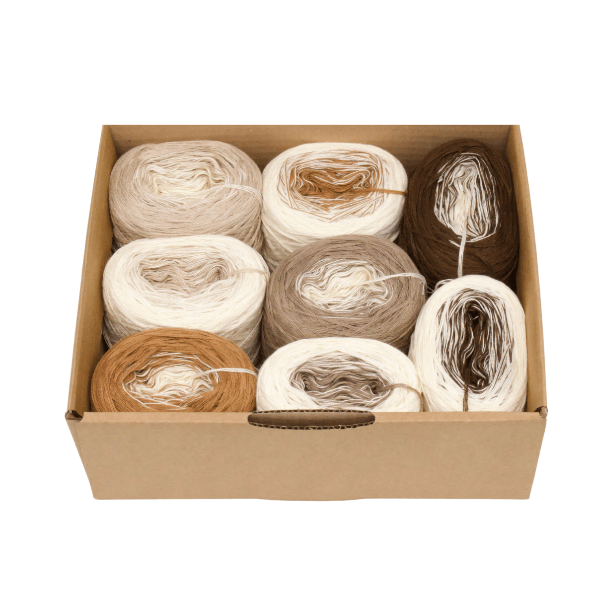 Kombi Boxen Duo - Bobbel Wolle und Farbverlaufsgarn von Chiemseegarn