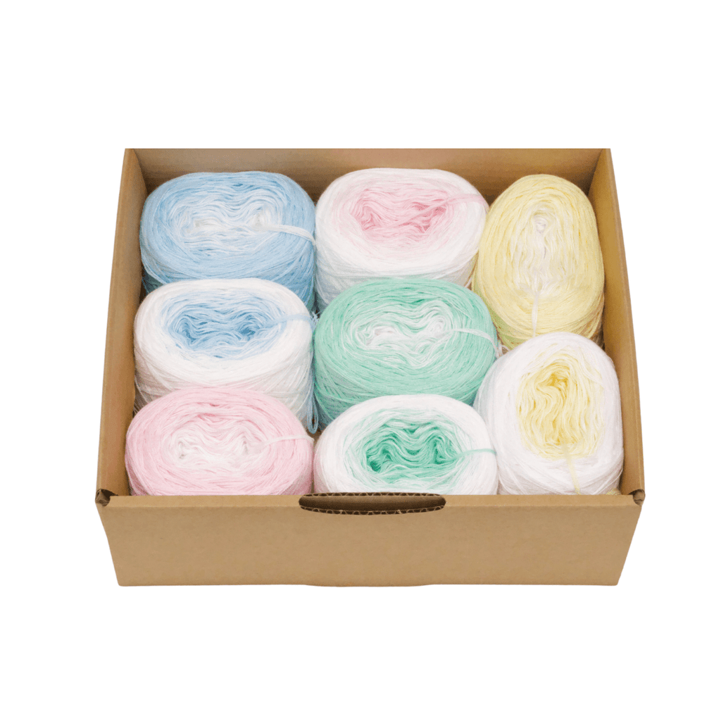 Kombi Boxen Duo - Bobbel Wolle und Farbverlaufsgarn von Chiemseegarn