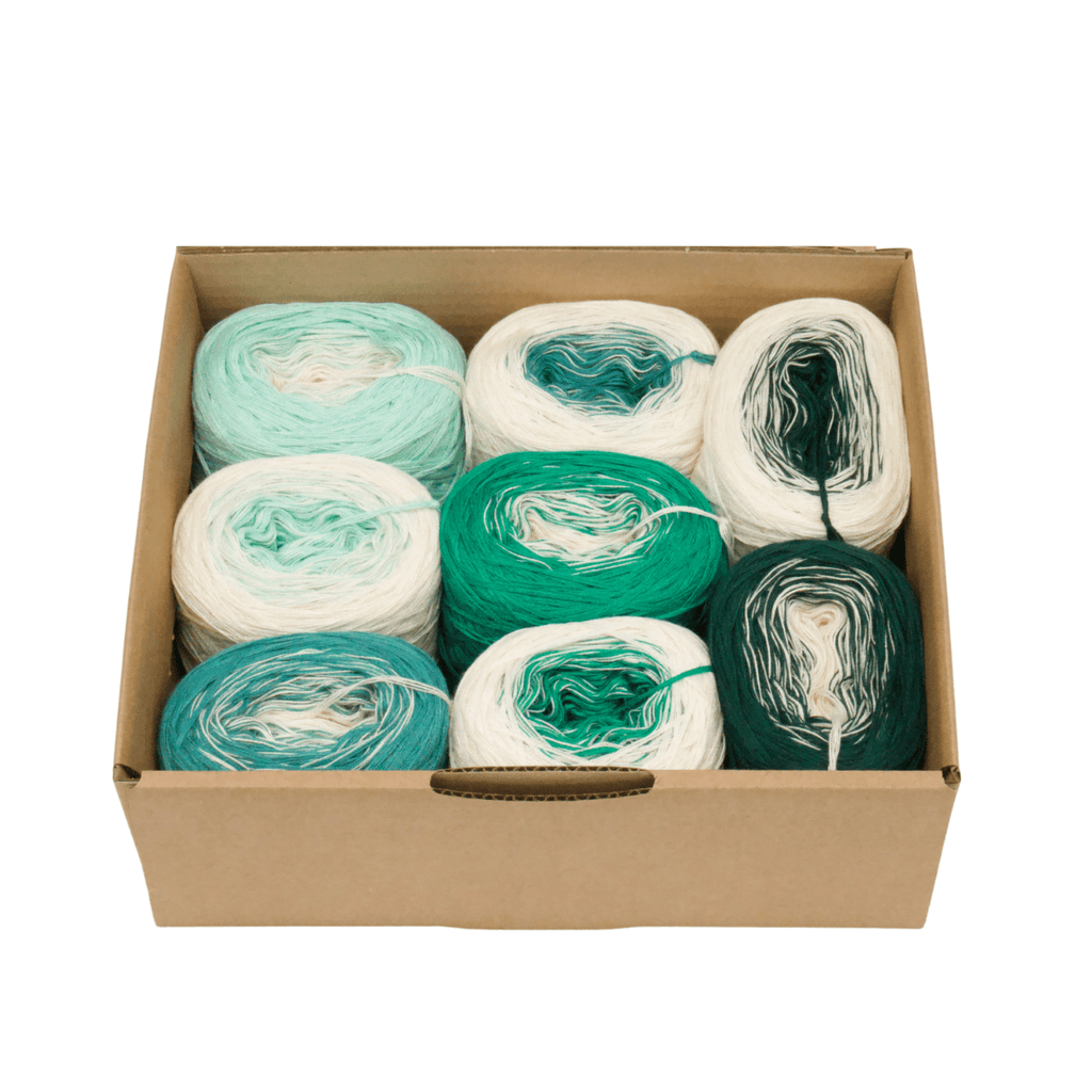 Kombi Boxen Duo - Bobbel Wolle und Farbverlaufsgarn von Chiemseegarn