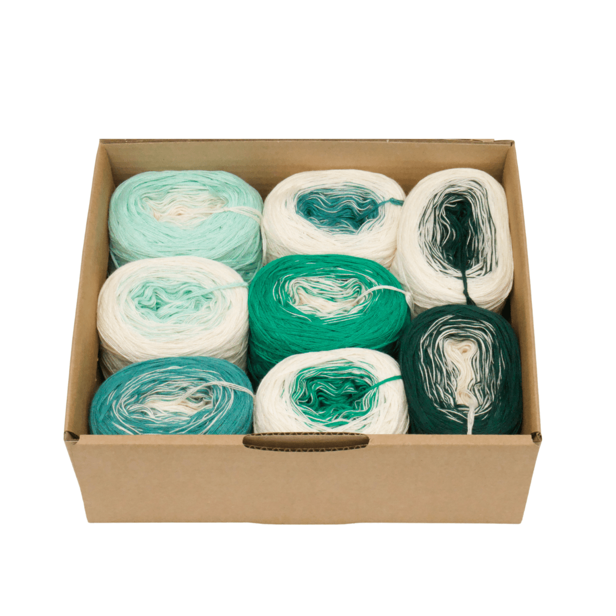 Kombi Boxen Duo - Bobbel Wolle und Farbverlaufsgarn von Chiemseegarn
