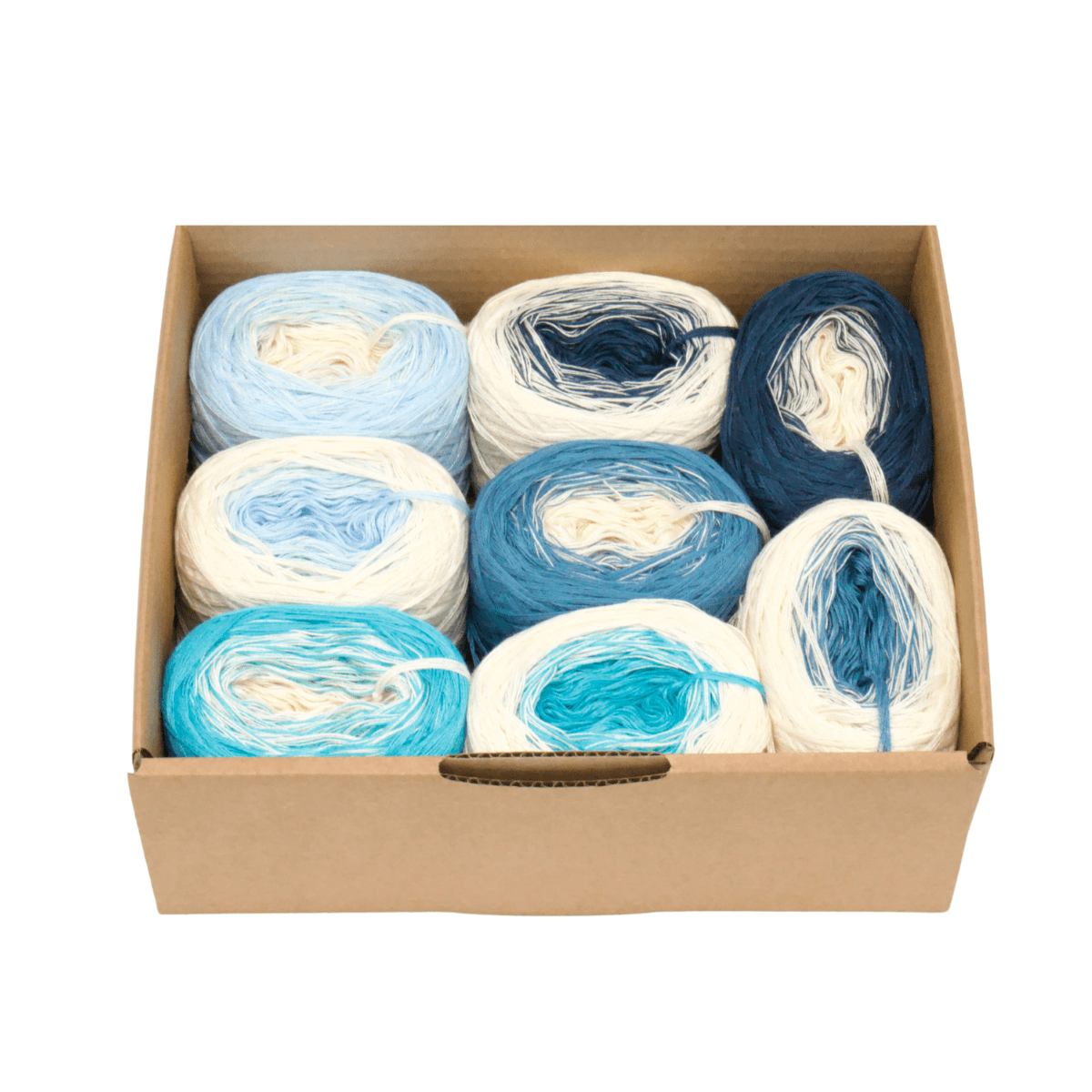 Kombi Boxen Duo - Bobbel Wolle und Farbverlaufsgarn von Chiemseegarn