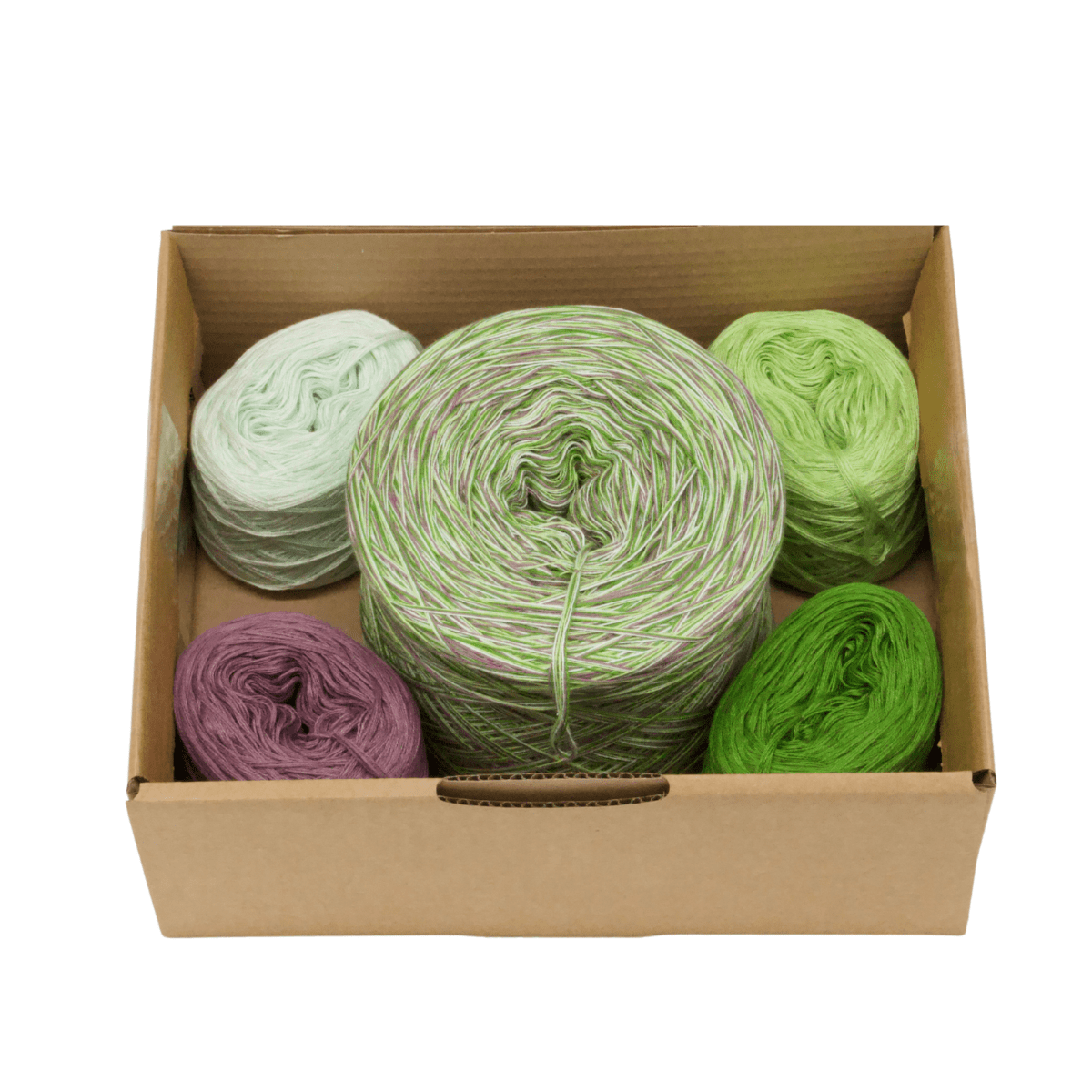 Konfetti Boxen - Bobbel Wolle und Farbverlaufsgarn von Chiemseegarn