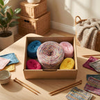 Konfetti Boxen - Bobbel Wolle und Farbverlaufsgarn von Chiemseegarn