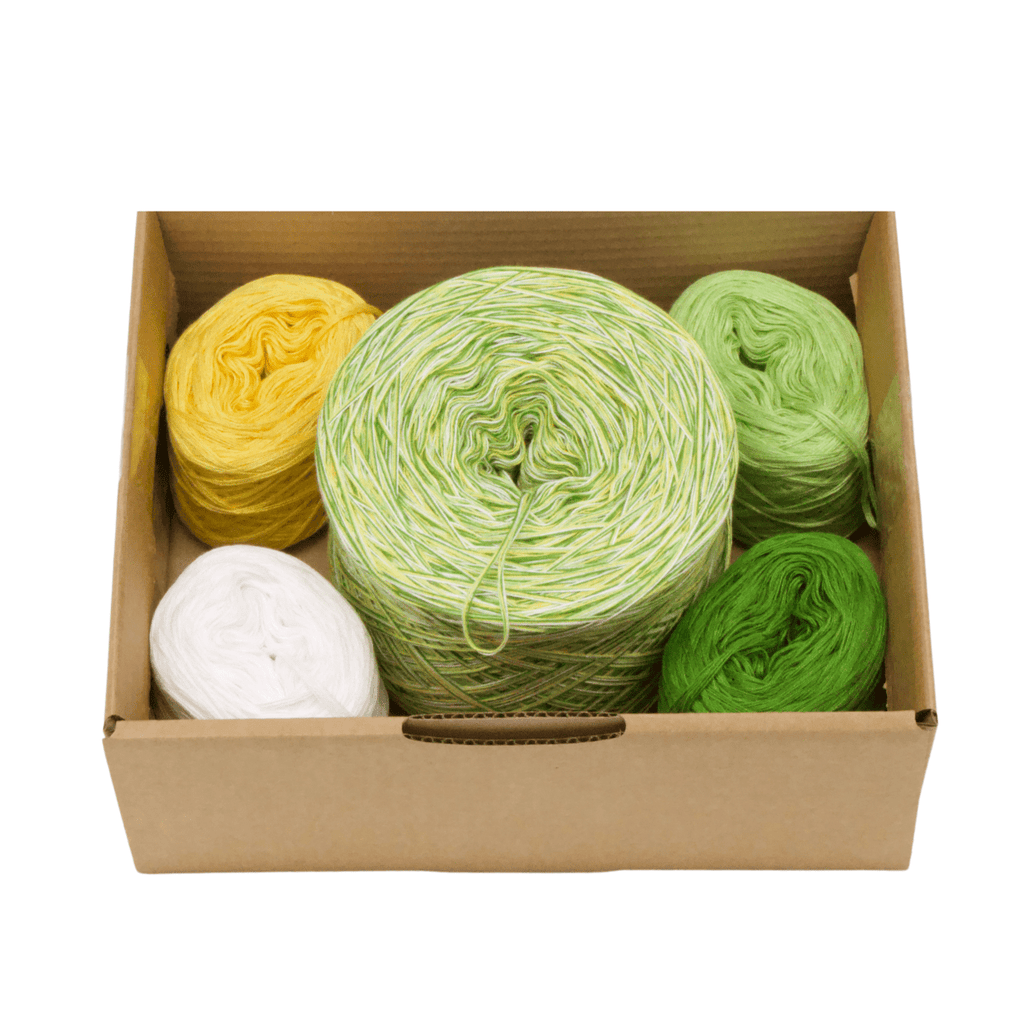 Konfetti Boxen - Bobbel Wolle und Farbverlaufsgarn von Chiemseegarn