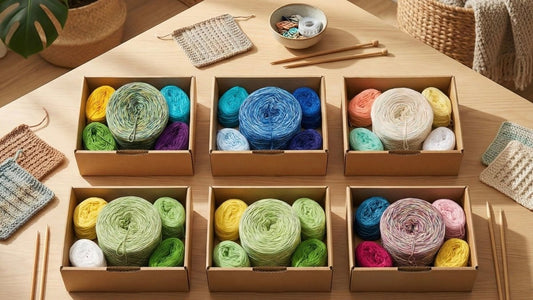 Konfetti Boxen - Bobbel Wolle und Farbverlaufsgarn von Chiemseegarn