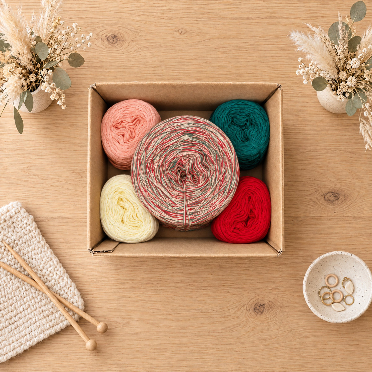 Konfetti Box Rubinello – von oben