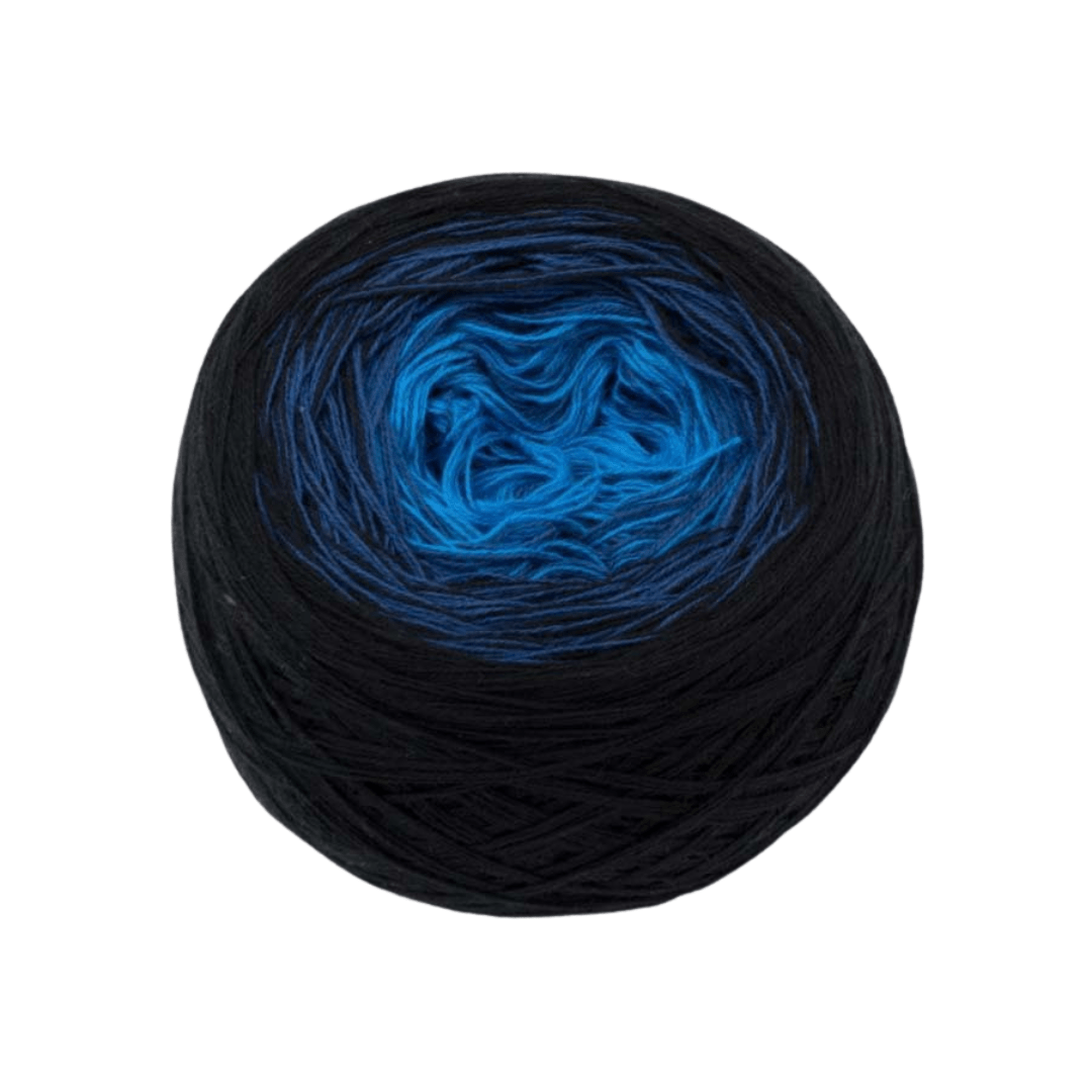 Königin der Nacht - Bobbel Wolle und Farbverlaufsgarn von Chiemseegarn