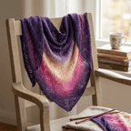 Königlich Lila – Farbverlaufsgarn von Chiemseegarn