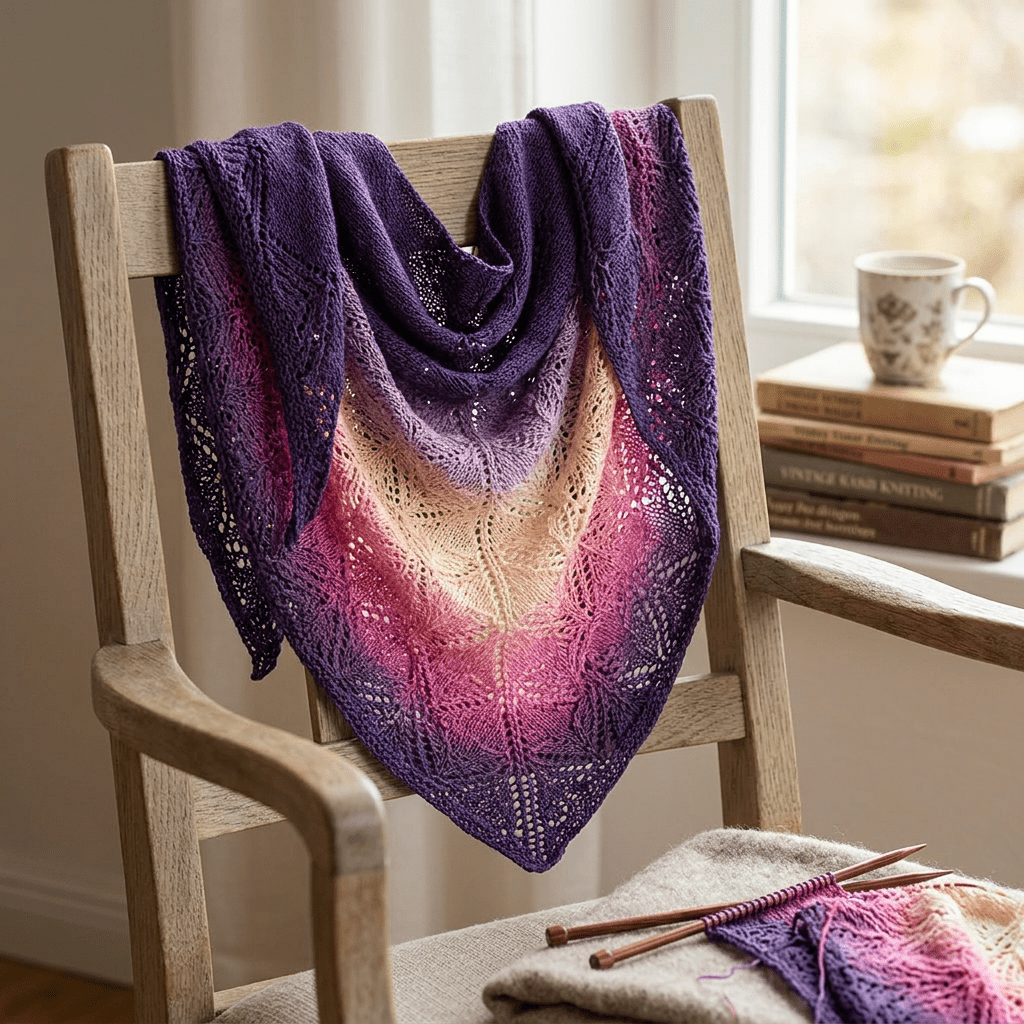 Königlich Lila – Farbverlaufsgarn von Chiemseegarn