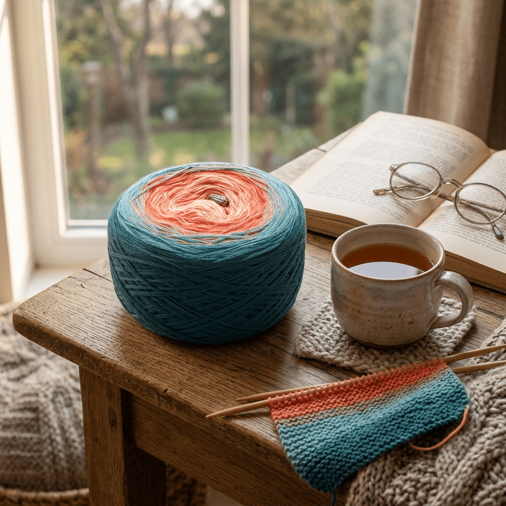 Korallenriff – Farbverlaufsgarn von Chiemseegarn